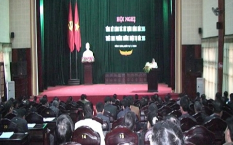 Huyện Đ&ocirc;ng Hưng  tổng kết c&ocirc;ng t&aacute;c x&acirc;y dựng Đảng