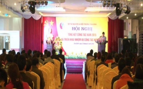 Sở T&agrave;i nguy&ecirc;n v&agrave; M&ocirc;i trường tỉnh  tổ chức Hội nghị tổng kết c&ocirc;ng t&aacute;c năm 2015