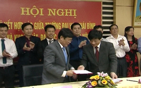 Trường Đại học Th&aacute;i B&igrave;nh k&yacute; kết hợp t&aacute;c  đ&agrave;o tạo