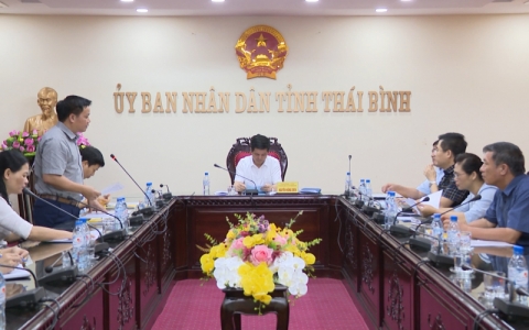 Họp Ban c&aacute;n sự  Đảng  UBND tỉnh Th&aacute;i B&igrave;nh