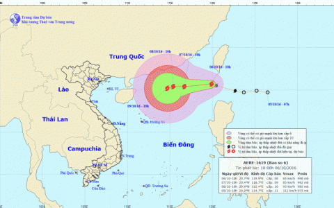 TIN B&Atilde;O TR&Ecirc;N BIỂN Đ&Ocirc;NG (CƠN B&Atilde;O SỐ 6)