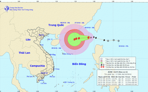 TIN B&Atilde;O TR&Ecirc;N BIỂN Đ&Ocirc;NG (CƠN B&Atilde;O SỐ 6)