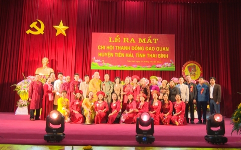 Ra mắt chi hội thanh đồng đạo quan huyện Tiền Hải 