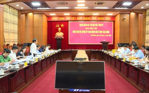 Kết quả gi&aacute;m s&aacute;t đối với Ban C&aacute;n sự Đảng UBND tỉnh Th&aacute;i B&igrave;nh