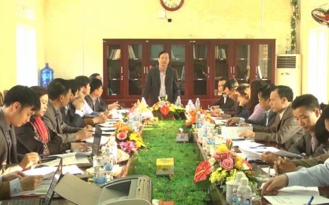 Kiểm tra c&ocirc;ng t&aacute;c y tế tại Bệnh viện Đa khoa Vũ Thư