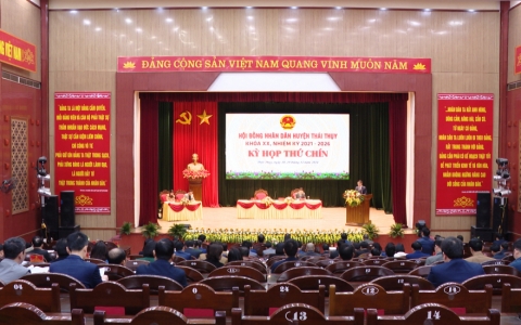 HĐND huyện Th&aacute;i Thụy khai mạc kỳ họp thứ Ch&iacute;n