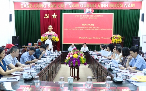 Thường trực HĐND tỉnh gi&aacute;m s&aacute;t tại Sở T&agrave;i Ch&iacute;nh