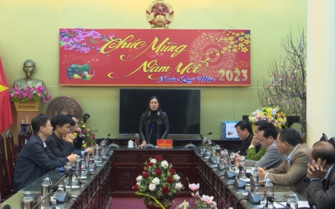 Kiểm tra c&ocirc;ng t&aacute;c đảm bảo ANTT dịp Tết nguy&ecirc;n đ&aacute;n