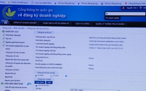 Đẩy mạnh ứng dụng dịch vụ c&ocirc;ng trực tuyến trong đăng k&yacute; doanh nghiệp