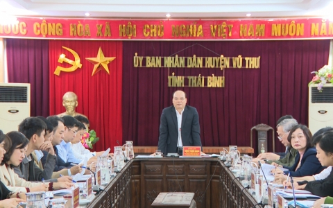 Vũ Thư thực hiện nghi&ecirc;m c&aacute;c bước, quy tr&igrave;nh trong c&ocirc;ng t&aacute;c bầu cử