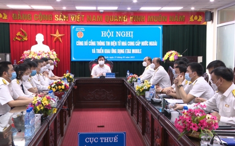 Tổng cục thuế c&ocirc;ng bố th&ocirc;ng tin điện tử nh&agrave; cung cấp nước ngo&agrave;i v&agrave; triển khai ứng dụng Etax mobile