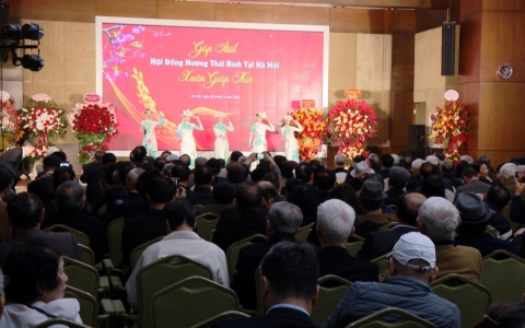 Hội đồng hương Th&aacute;i B&igrave;nh tại H&agrave; Nội gặp mặt Xu&acirc;n Gi&aacute;p Th&igrave;n 2024