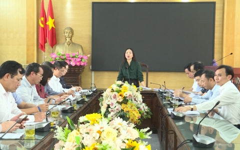 Đ&aacute;nh gi&aacute; kết quả l&atilde;nh đạo, chỉ đạo thực hiện Chỉ thị, Nghị quyết tại huyện Th&aacute;i Thụy