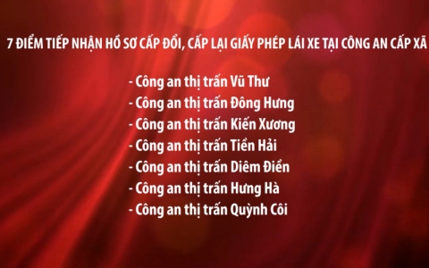 Tạo thuận lợi hơn cho người d&acirc;n cấp đổi, cấp lại giấy ph&eacute;p l&aacute;i xe