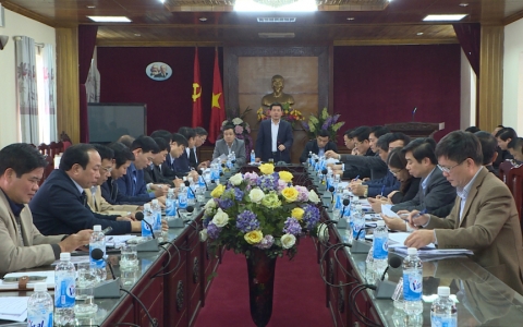 Thường trực Tỉnh ủy l&agrave;m việc với huyện Tiền Hải về x&acirc;y dựng huyện n&ocirc;ng th&ocirc;n mới