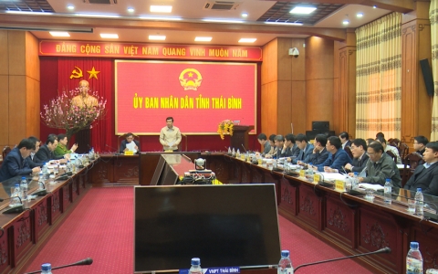UBND tỉnh nghe b&aacute;o c&aacute;o phương &aacute;n th&agrave;nh lập Khu bảo tồn thi&ecirc;n nhi&ecirc;n đất ngập nước Th&aacute;i Thụy.