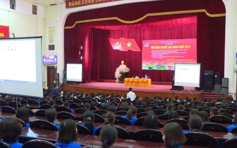  Hội nghị người lao động x&iacute; nghiệp May Th&aacute;i H&agrave; 