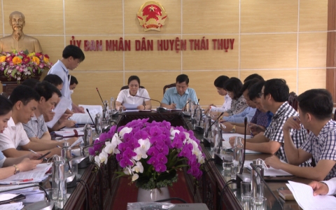 Gi&aacute;m s&aacute;t việc s&aacute;p nhập trường học tại huyện Th&aacute;i Thụy