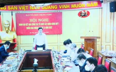 Triển khai c&ocirc;ng t&aacute;c tổ chức x&acirc;y dựng Đảng qu&yacute; II năm 2022