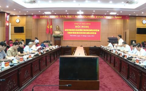 Tỉnh ủy Th&aacute;i B&igrave;nh l&agrave;m việc với đo&agrave;n c&ocirc;ng t&aacute;c của Trung ương Hội người cao tuổi Việt Nam