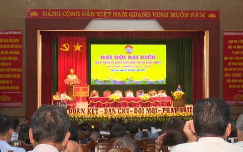 Ủy ban MTTQ huyện Th&aacute;i Thụy đại hội đại biểu nhiệm kỳ 2024 &ndash; 2029