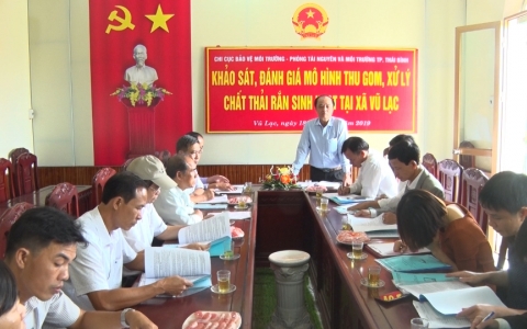 Khảo s&aacute;t, đ&aacute;nh gi&aacute; m&ocirc; h&igrave;nh thu gom, xử l&yacute; r&aacute;c thải sinh hoạt tại x&atilde; Vũ Lạc 