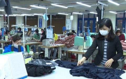 Doanh nghiệp dệt may Th&aacute;i B&igrave;nh ứng ph&oacute; với dịch bệnh Covid-19