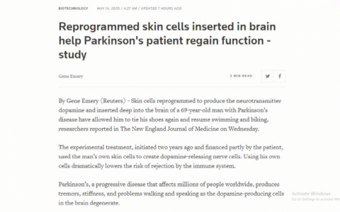 Hi vọng mới cho bệnh nh&acirc;n Parkinson