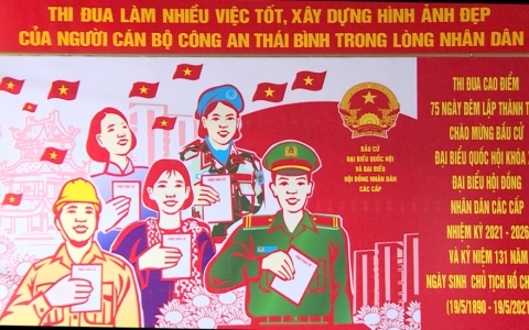 Thi đua cao điểm lập th&agrave;nh t&iacute;ch ch&uacute;c mừng bầu cử