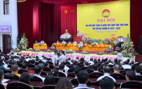Đại hội đại biểu MTTQ Việt Nam tỉnh Th&aacute;i B&igrave;nh lần thứ XIX, nhiệm kỳ 2024-2029