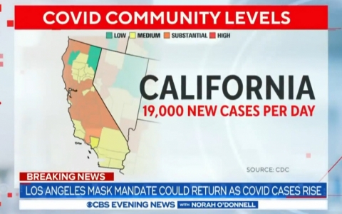 Bang California (Mỹ) c&acirc;n nhắc t&aacute;i quy định đeo khẩu trang bắt buộc 