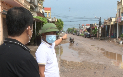 Dự &aacute;n đường 221A thi c&ocirc;ng chậm do vướng mắc mặt bằng