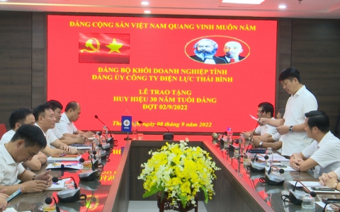 Điện lực Th&aacute;i B&igrave;nh học tập, qu&aacute;n triệt c&aacute;c Nghị quyết 