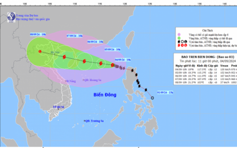 TIN B&Atilde;O TR&Ecirc;N BIỂN Đ&Ocirc;NG (CƠN B&Atilde;O SỐ 3) 