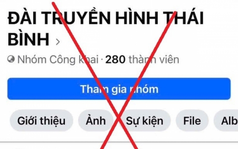 Xử l&yacute; đối tượng lập nh&oacute;m Facebook giả mạo Đ&agrave;i Ph&aacute;t thanh v&agrave; Truyền h&igrave;nh Th&aacute;i B&igrave;nh