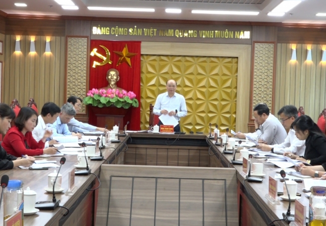 Đ&aacute;nh gi&aacute; kết quả l&atilde;nh đạo, chỉ đạo thực hiện Chỉ thị, Nghị quyết tại huyện Vũ Thư